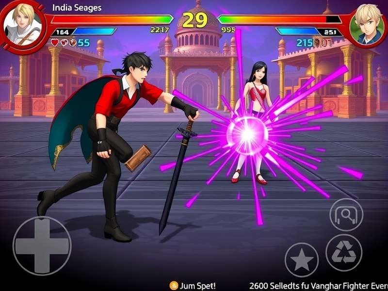 Vanguard Legend Fighter gameplay screenshot showing character combat